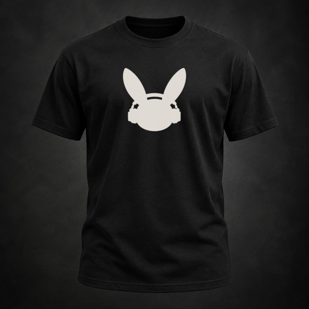 The Mark Tee — White Bunny t-shirt mockup