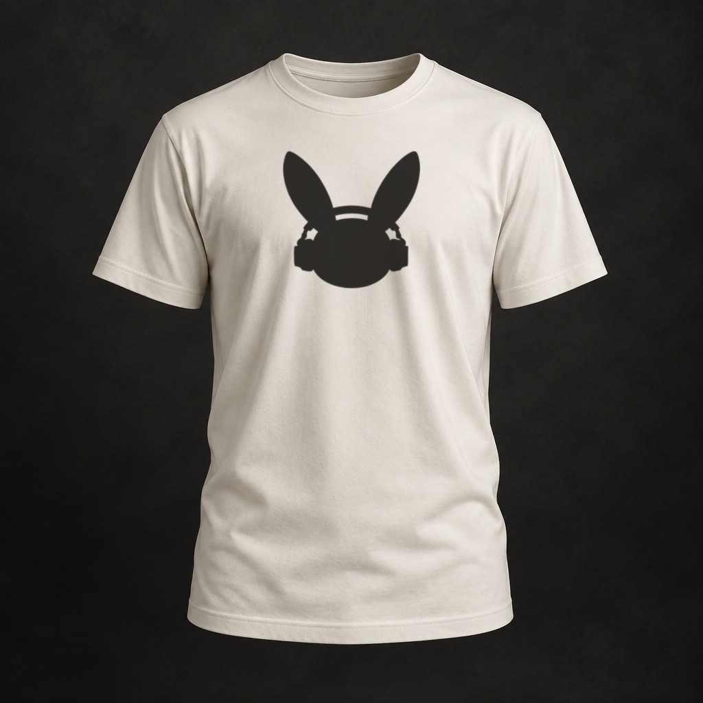 Ivory Tee — White Bunny t-shirt mockup